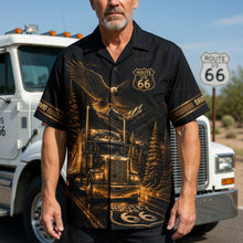 Load image into Gallery viewer, Ride the Legendary Road - Personalized Trucking Hawaiian Shirt
