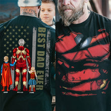 Load image into Gallery viewer, Best Dad Ever - Personalized Gift for Dad &amp; Grandpa | Customizable Family Shirt Shirts PopCulturePrints
