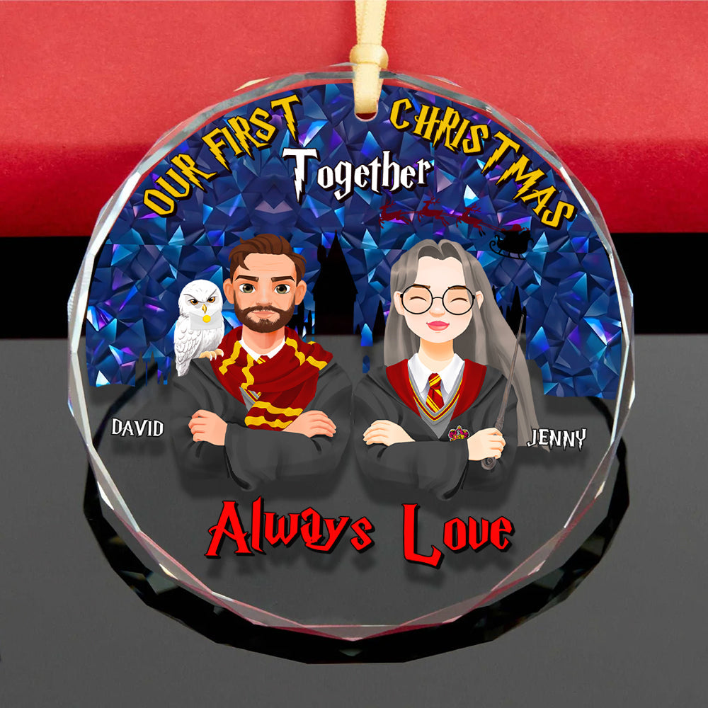 Personalized Magical Couple Christmas Ornament