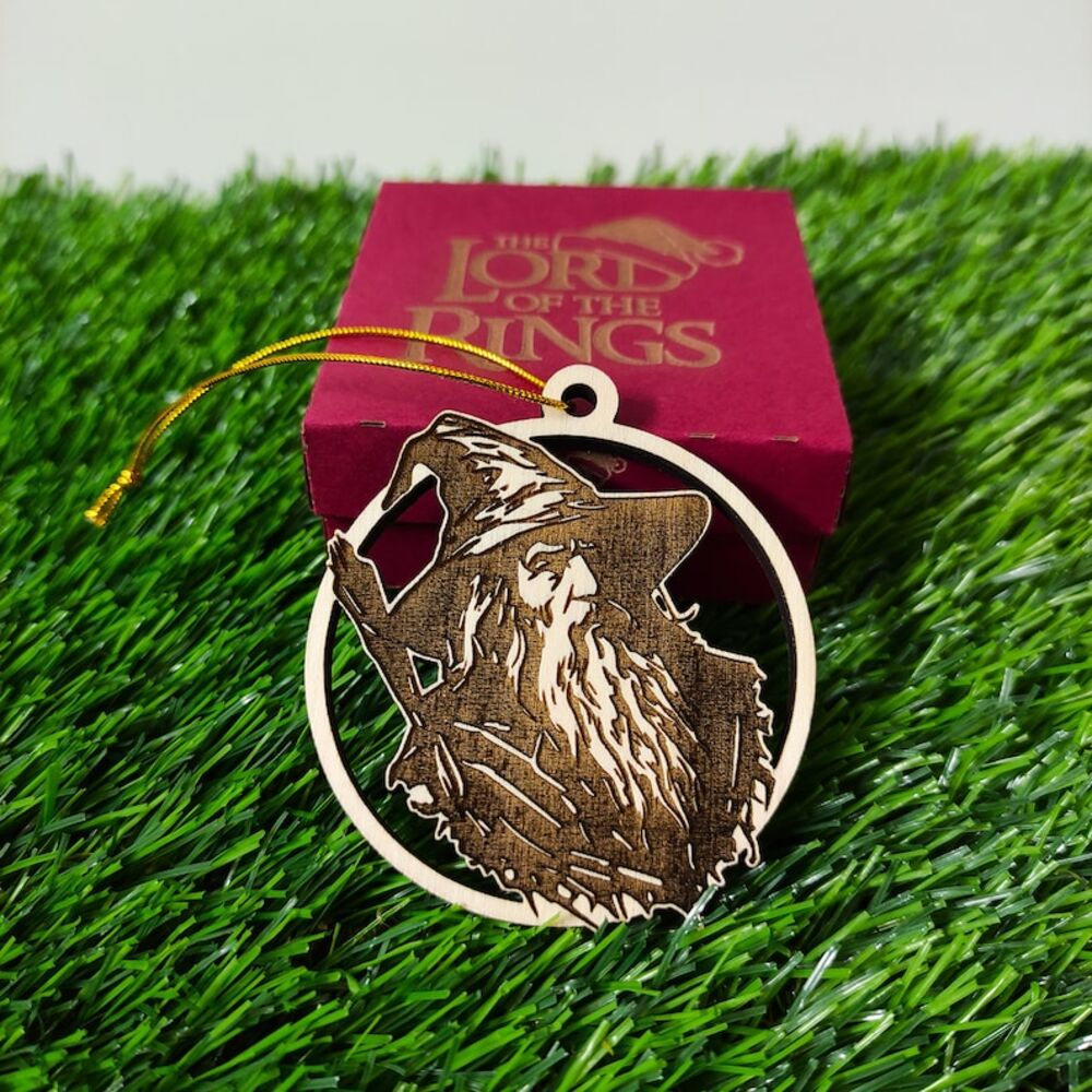 Set of 6 Wooden Middle-Earth Christmas Ornaments Ornament PopCulturePrints