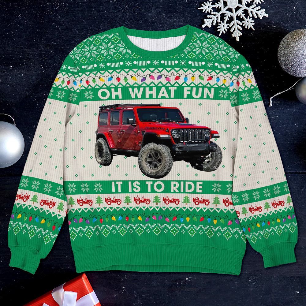 Personalized Off Road Adventure Ugly Sweater Ugly Christmas Sweater PopCulturePrints