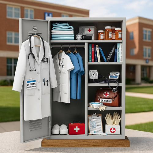Personalized Doctor's Locker Acrylic Plaque - A Meaningful Gift for Medical Professionals Shaped Plaques PopCulturePrints