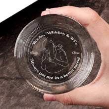 Load image into Gallery viewer, Personalized Whiskey Glass for Couples - Memorable Gift for Him &amp; Her Whiskey Glass PopCulturePrints
