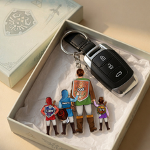 Load image into Gallery viewer, Epic Adventure Dad Keychain - Personalize for Your Father's Joy Keychains PopCulturePrints
