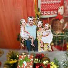 Load image into Gallery viewer, Personalized Family Photo Christmas Ornaments Ornament PopCulturePrints
