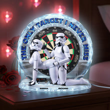 Load image into Gallery viewer, The Only Target I Never Miss - Personalized Humorous Light Box for Couples Light Box PopCulturePrints
