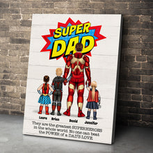 Load image into Gallery viewer, Custom Super Mom Canvas Print - Personalized Family Heroes Poster &amp; Canvas PopCulturePrints
