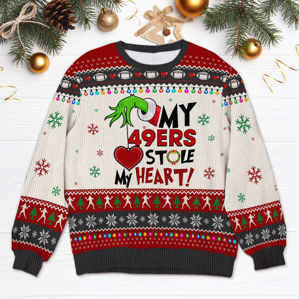 Personalized Ugly Christmas Sweater for 49ers Fans