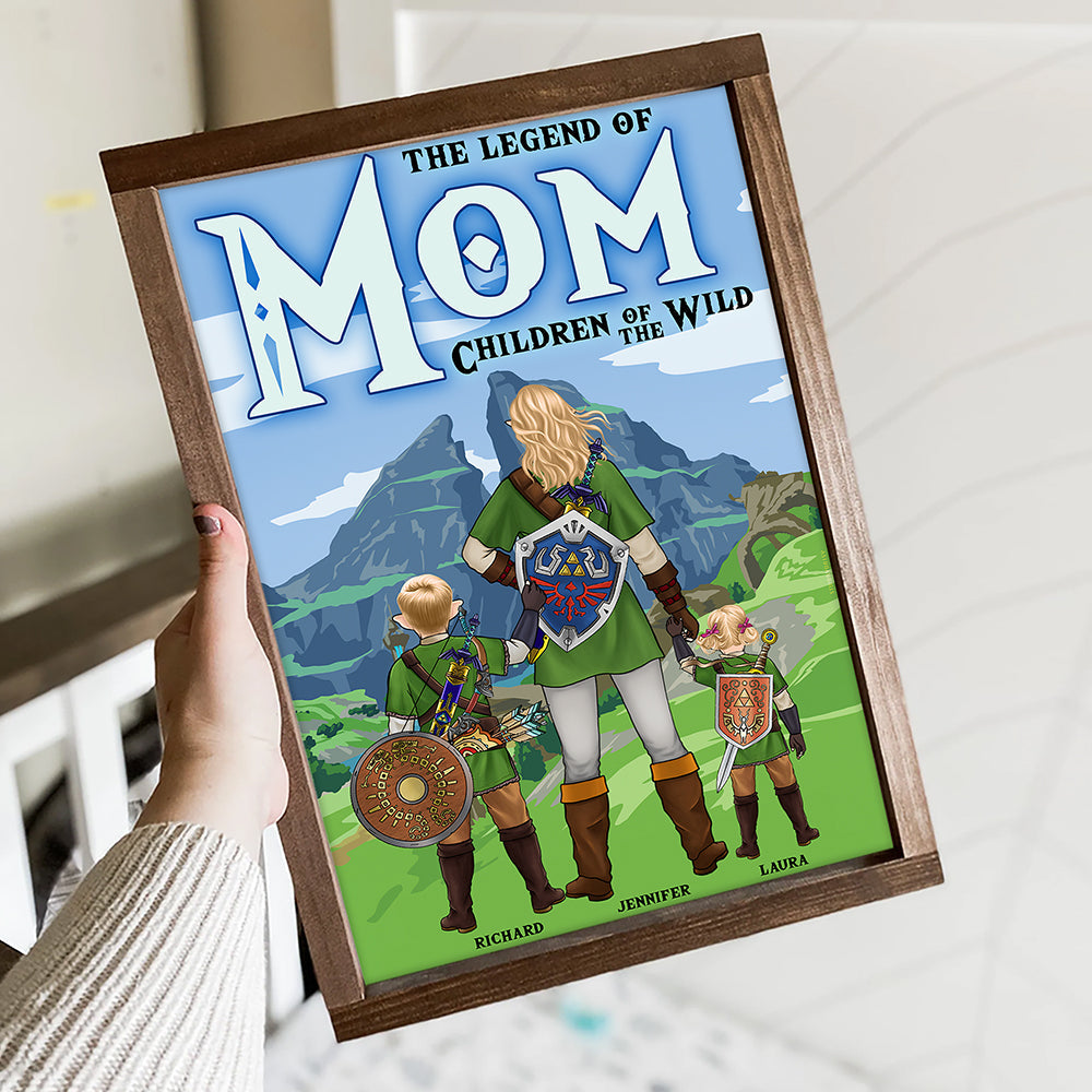 The Legend Of Mom - Personalized Canvas Print for the Super Mom Poster & Canvas PopCulturePrints
