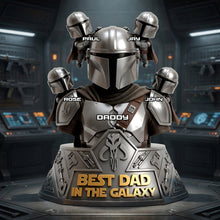 Load image into Gallery viewer, "Best Dad in the Galaxy!" - Best Space Dad Acrylic Plaque - Personalized Gifts for Dads, Grandpas, and More Shaped Plaques PopCulturePrints
