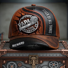 Load image into Gallery viewer, No Other Dad Can Measure Up - Personalized Top Handy Dad Classic Cap - Unique Gift for Dads and Grandpas Caps PopCulturePrints
