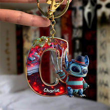 Load image into Gallery viewer, “Add a Touch of Spooky Fun!” - Cute Monster Letter Keychain - Custom Halloween Gift for Horror Lovers Keychains PopCulturePrints
