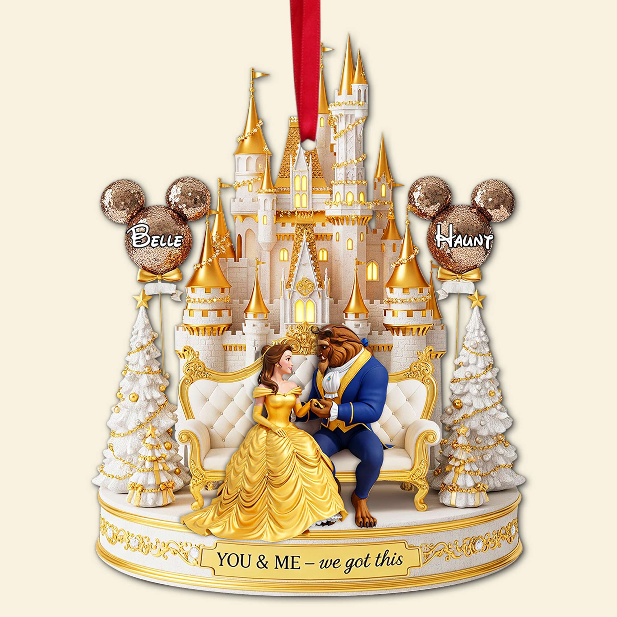 You & Me – We Got This! - Timeless Tale Couple Ornament Ornament PopCulturePrints
