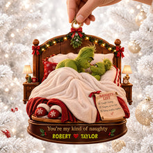 Load image into Gallery viewer, You’re My Kind of Naughty - Personalized Furry Couples Acrylic Ornament Ornament PopCulturePrints
