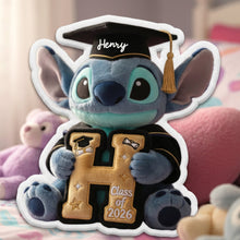 Load image into Gallery viewer, Celebrate Achievement: Cute Alien Graduation Personalized Pillow for Graduates Pillow PopCulturePrints

