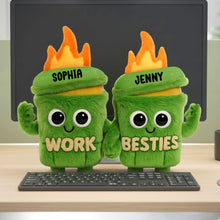 Load image into Gallery viewer, Spread Joy with Your Cute Dumpster Coworkers - Personalized Gifts for Team Mates Pillow PopCulturePrints
