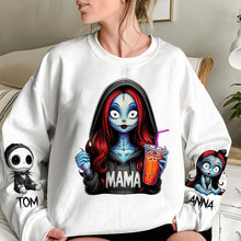 Load image into Gallery viewer, Horror Christmas Mama Personalized Hoodie AOP Products PopCulturePrints
