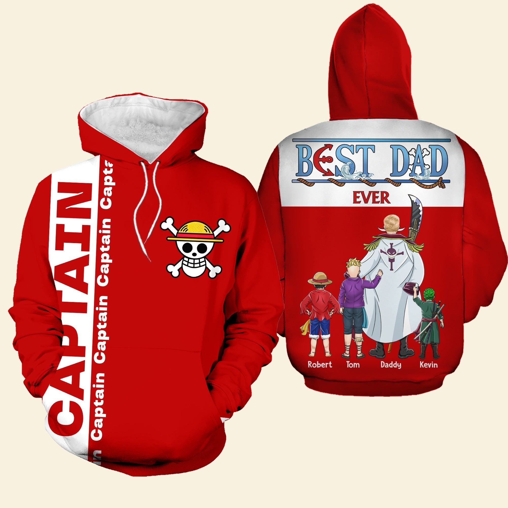 Best Pirate Dad Ever Shirt - Personalized Gift for Dad AOP Products PopCulturePrints