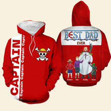 Load image into Gallery viewer, Best Pirate Dad Ever Shirt - Personalized Gift for Dad AOP Products PopCulturePrints
