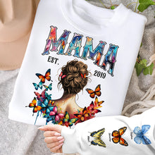 Load image into Gallery viewer, “A Mother’s Love Takes Flight” - Personalized Butterfly Lovers Shirt - Custom Gift for Mom, Grandma, and More AOP Products PopCulturePrints
