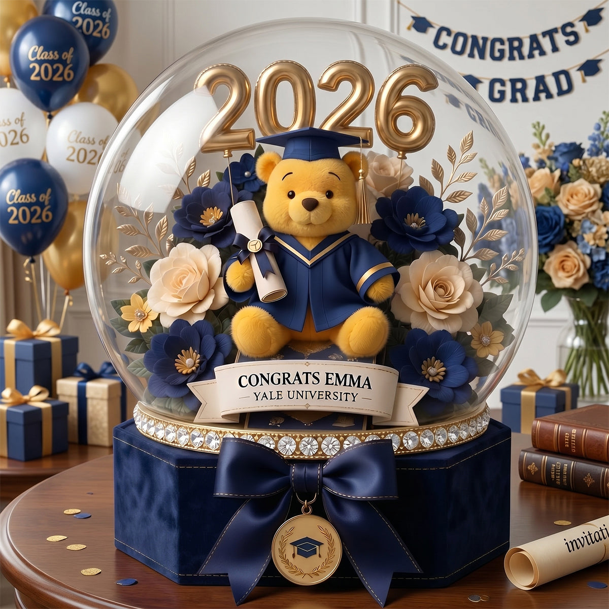 Celebrate Your Achievement: Personalize This Graduation Acrylic Plaque - Perfect Gift for Graduates, Friends, and Family Shaped Plaques PopCulturePrints