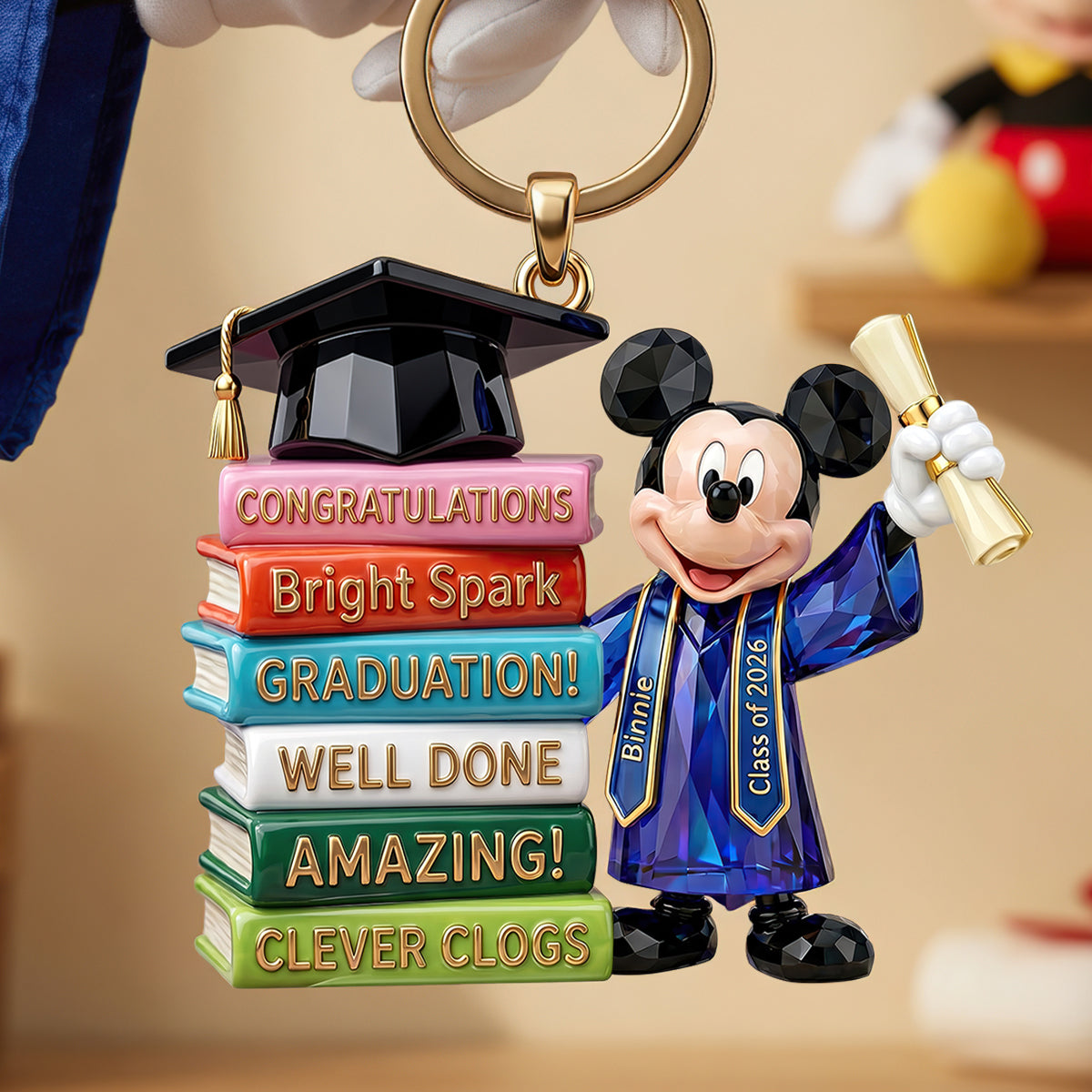 Celebrate Graduation with Personalized Keychain - Perfect Gift for Graduates Keychains PopCulturePrints