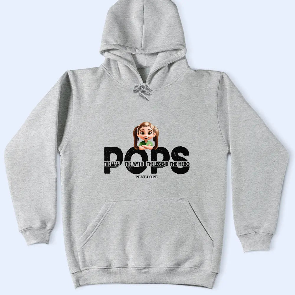 Dad - The Man The Myth The Legend - Personalized T-Shirt for Dads, Grandpas, and Father Figures T-shirt PopCulturePrints