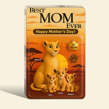 Load image into Gallery viewer, Best Lion Mom Ever - Personalized Acrylic Plaque Gift for Mom &amp; Grandma Shaped Plaques PopCulturePrints
