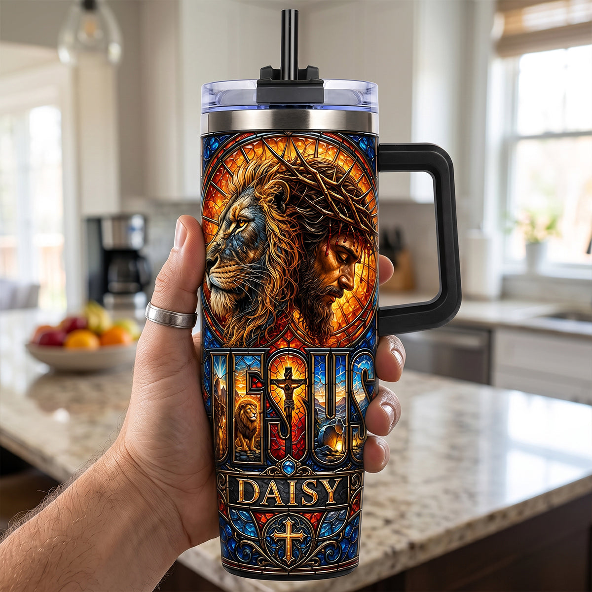 Faith & Strength - Personalized Christian Tumbler for Inspiration and Hope