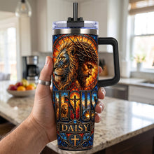 Load image into Gallery viewer, Faith &amp; Strength - Personalized Christian Tumbler for Inspiration and Hope
