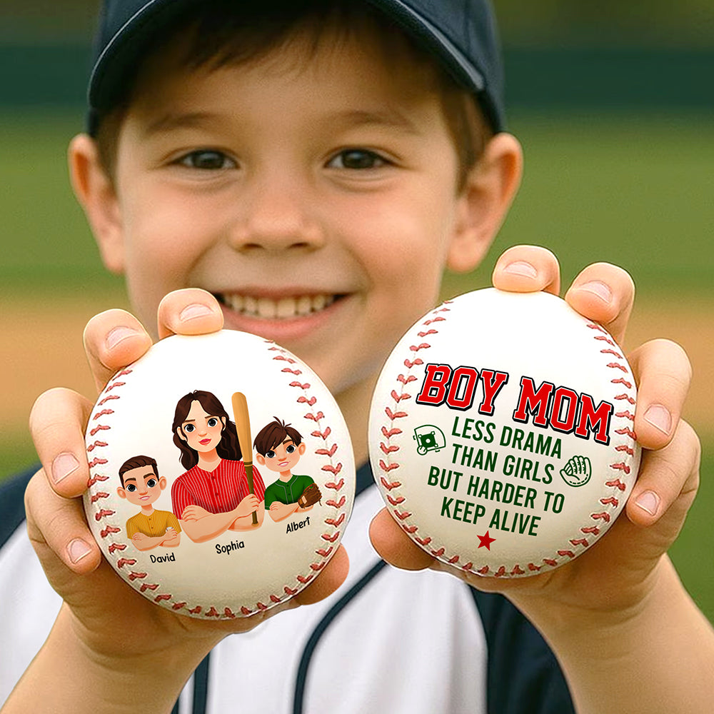 "Celebrate Mother's Day with Fun!" - Personalized Baseball Gift - Custom Gift for Mom, Grandma, and More Baseball PopCulturePrints