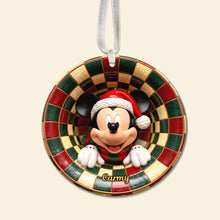 Load image into Gallery viewer, “Bring Magic to Your Tree!” - Cute Round Ceramic Ornament - Personalized Gift for Christmas Ornament PopCulturePrints
