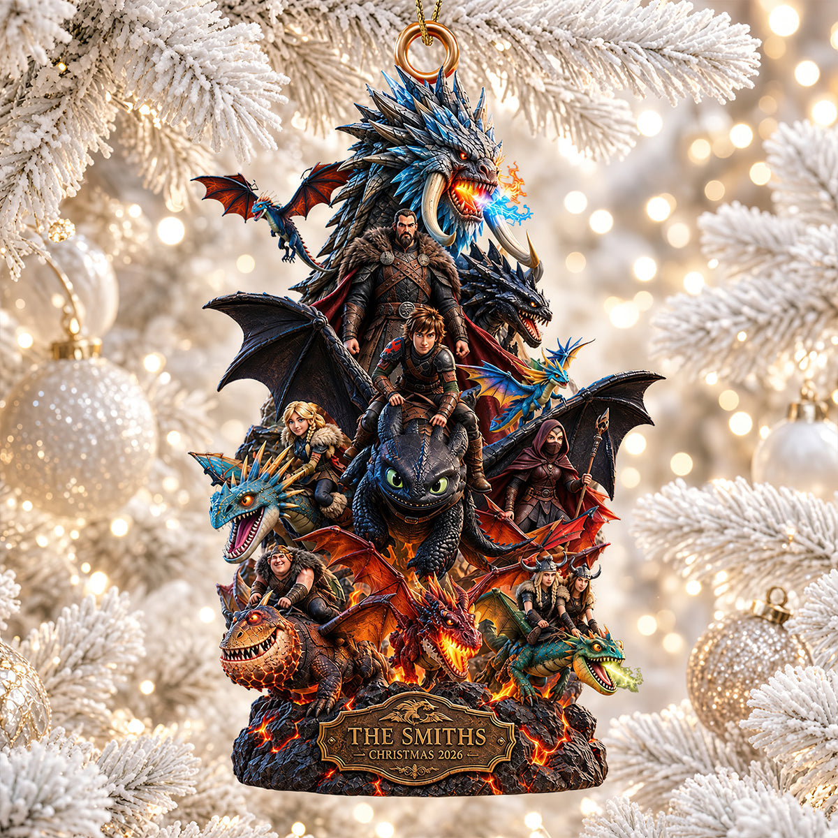 “Unleash the Legend!” - Personalized Legendary Creatures Trainer Ornament - Unique Gift for Fantasy Lovers, Kids, and More