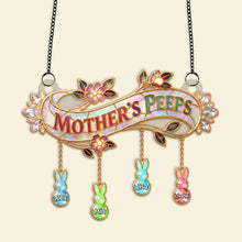 Load image into Gallery viewer, "Bring Joy to Grandma's Day with Personalized Touch!" - Cute Little Peeps Suncatcher, Custom Gift for Mom &amp; Grandma Ornament PopCulturePrints
