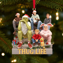 Load image into Gallery viewer, &quot;Celebrate the Season with Laughter!&quot; - Funny Holiday Squad Ornament, Personalized Custom Gift for Friends and Family Ornament PopCulturePrints
