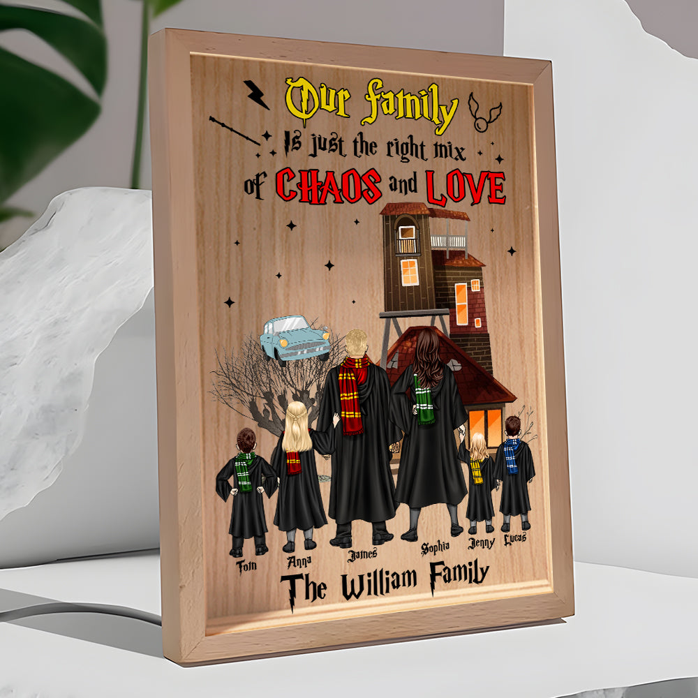 Personalized Wizarding Family Print - Chaos and Love Theme