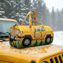 Load image into Gallery viewer, Adventure Awaits: Personalized Off-road Vehicle Quilted Duffle Bag Quilted Duffle Bag PopCulturePrints
