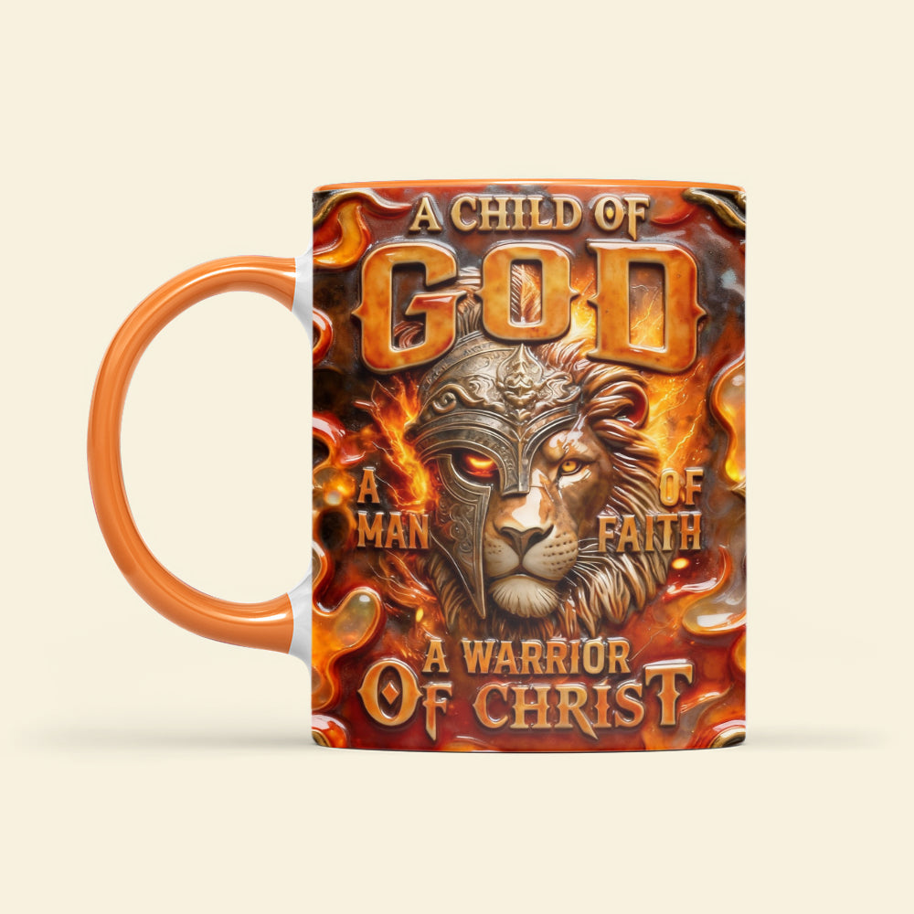 A Child of God - Warrior of Christ Mug - Personalized Gifts for Faithful Friends and Family Coffee Mug PopCulturePrints