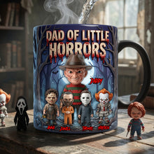 Load image into Gallery viewer, “Celebrate the Horrors of Fatherhood!” - Dad Of Little Horrors Magic Mug - Personalized Gift for Dads and Grandpas Coffee Mug PopCulturePrints
