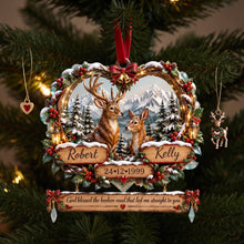 Load image into Gallery viewer, Personalized Deer Couple Christmas Ornament - Meaningful Gift for Couples

