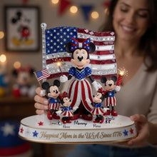Load image into Gallery viewer, Happiest Mom in the USA Since 1776 - Personalized Acrylic Plaque for Moms, Grandmas, and More Shaped Plaques PopCulturePrints
