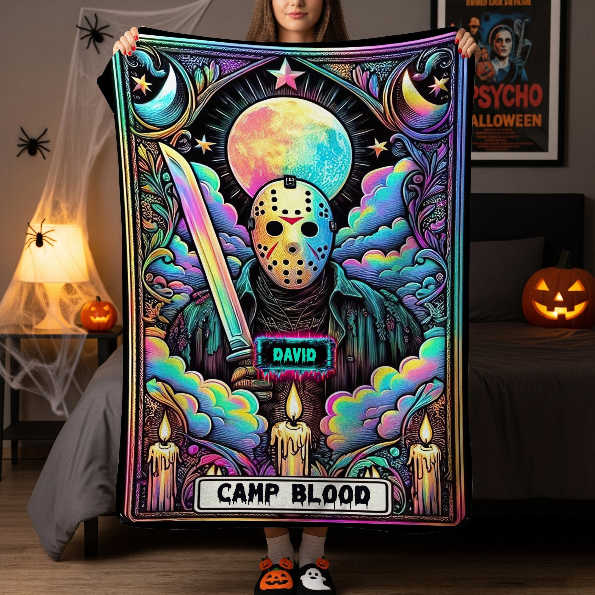 Welcome to Halloween - Personalized Blanket for Fans of Spooky Culture Blanket PopCulturePrints