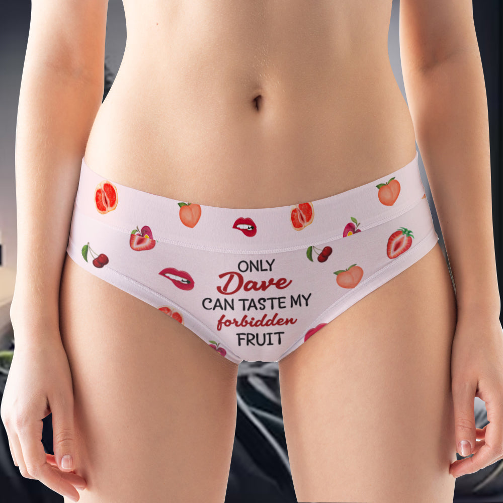 Customizable Women's Briefs - Only Dave Can Taste My Forbidden Fruit Boxer Briefs PopCulturePrints
