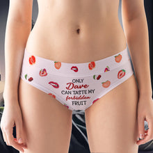 Load image into Gallery viewer, Customizable Women's Briefs - Only Dave Can Taste My Forbidden Fruit Boxer Briefs PopCulturePrints
