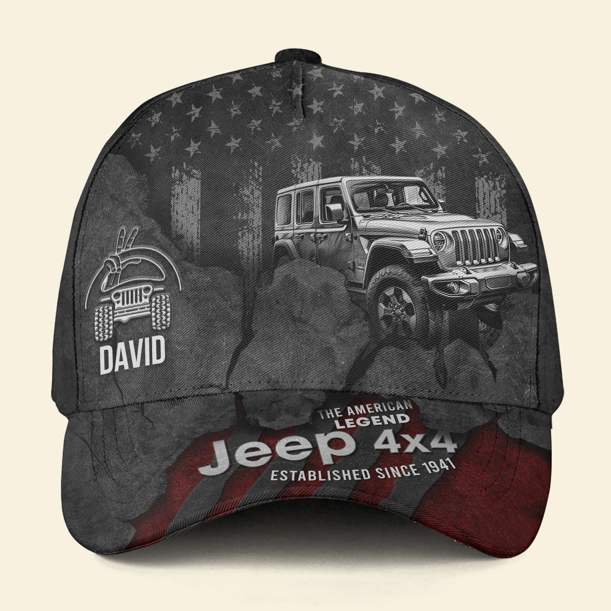 Custom Off-Road Adventure Cap for Jeep Enthusiasts