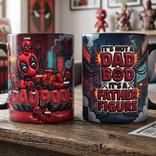 Load image into Gallery viewer, “It’s Not a Dad Bod, It’s a Father Figure” - Hero Dad Bod Accent Mug - Custom Gift for Dads, Grandpas &amp; Father Figures Coffee Mug PopCulturePrints
