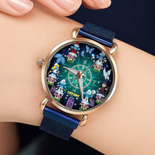 Load image into Gallery viewer, Time for Adventure: Blue Forest Characters Quartz Watch - Personalized Gift for Cartoon Fans Quartz Watch PopCulturePrints
