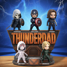 Load image into Gallery viewer, &quot;Unleash Your Inner Hero with Thunder Daddy&quot; - Personalized Acrylic Plaque for Dads, Grandpas &amp; More Shaped Plaques PopCulturePrints
