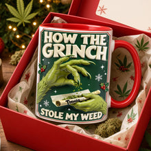 Load image into Gallery viewer, How the Grinch Stole My Weed - Personalized Accent Mug
