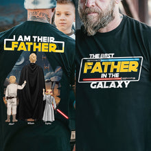 Load image into Gallery viewer, I Am Their Father - Personalized Warrior Dad Shirt - Custom Gift for Dad, Father&#39;s Day, Family Shirts PopCulturePrints
